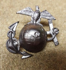 Wwi Reproduction P1912 Style  2 Usmc Eagle  Globe And Anchor Hat Insignia