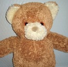 Princess Soft Toys Teddy Bear Brown Fur 12in Plush 2004 Cream Muzzle Ears Paws