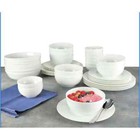Mikasa Ciara Bone China Dinnerware Set White 40pc Service For 8 Dishwasher Safe