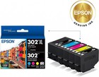 Genuine Epson 302xl 302 Ink Cartridges 5 Pack Black Color Oem T302xl-bcs
