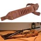 Leather Rifle Shell Loops Sling Ammo Holder Straps Length Adjustable   Swivels