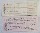 8 1897 Bank Check Drafts National Washington Dc Virginia City Anaconda Montana