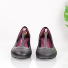 Crocs Womens Lina Pumps Size 10 Black Jelly Rubber Wedge Mid Heel Casual Shoes