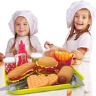 Pretend Play Fast Food Set  Play Food For Kids Kitchen - Play Kitchen Accessorie