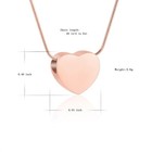 New Heart Pendant Memorial Urn Necklace Ashes Holder Cremation Jewelry For Ashes