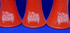 Stadium Horns Vuvuzelas 19  Sports Game Noise Maker Orange Collapsible Lot Of 10