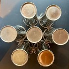 Stainless Steel Milkshake Malt Mixer Cups   Vintage Mix  Lot Of 7