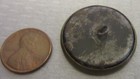 Victorian Metal Pinecone Picture Button Stamped Relief Winterberry Large 1 25 