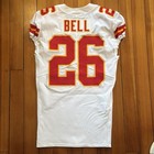 Rare Le   veon Bell 2020 Chiefs Away Game Issued Jersey Size 40 - Signs Of Use