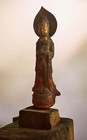 Antique Bronze Japanese Chinese Gold Gilt Statue