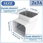 Gutter Elbow 2x3 90 Degree Downspout Connector Roofing