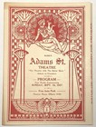 Metropolis Vintage 1927 Silent Film Adams St Theatre Folded Movie Herald Program