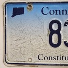 Connecticut License Plate     free         838   Low Number 3 Digit Palindrome Ct Tag