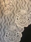 Vintage 2-panel Set Of Lace Curtains  Off -white  Each Panel 35    X 62    Boho