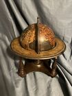Vintage Old World Globe Zodiac Signs Wooden Desk Top World W stand Made In Italy