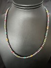 Multicolor 4mm Sterling Silver Navajo Pearls 16  Necklace 94316