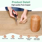 1-pack Copper Mesh 5 Inch X 9 8ft  Copper Wool Rustproof Mesh Roll