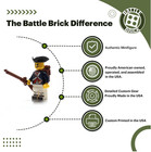 American Revolutionary War Soldier Made W  Real Lego   Minifigure