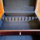Rare Crate   Barrel Silverware Flatware Storage Chest Box  With Drawer  Large