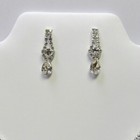 Silver Rhinestone Crystal Elegant Necklace Set Bridal Prom Evening Formal  049