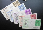 1940 Famous Americans  Matched Sc 859-893-7 With Linprint Cachets Set Of 35 Fdcs
