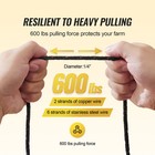 1000ft 305m Electric Fence Wire Fencing Polywire Horse Cattle Livestock
