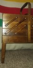 Vintage Strommen Bruk Hamar Norway Mid Century Modern Accordion Wood Sewing Box