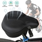 New Comfort Bike Seat Cushion Soft Gel Extra Wide Big Bum Bicycle Saddle Pad