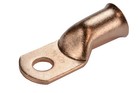 25 Lot 4 0 3 8  Hole Ring Terminal Lug Bare Copper Uninsulated Awg Gauge