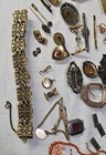 Vintage Antique Junk Jewelry Mixed Lot Some Wearable Repair Repurpose 