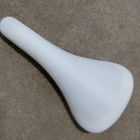 Old Mid School Nos Gt Stamped Embossed White Bmx Freestyle Bike Seat