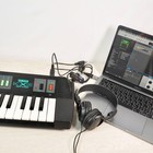 Yamaha Kx5 Black Vintage Keytar Midi Controller 1984 Shoulder Keyboard Case