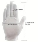 White Cotton Gloves  1 Pair