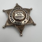 Vintage Loomis Armored Car Service Safety Dispatch Six Point Star Badge  587