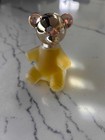 Vintage Avon Teddy Bear Decanter Topaze Scent Glass Decor 