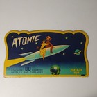 Vintage 1950 s Atomic Gold Eye Sewing Needle Package Rocket Outer Space Graphic