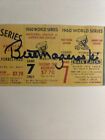 Pirates Bill Mazeroski Signed Auto 1960 World Series Game 7 Ticket Stub Reprint
