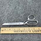 Vtg Penney Chrome Plated Scissors 8  Made In Italy Tailoring Sewing Craft Tool