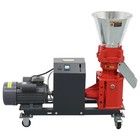 6mm 4 Rollers Feed Pellet Mill Machine Granulator 220v 3 5kw Output 50-200kg h