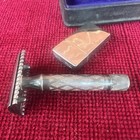 Antique Gillette Safety Razor In Box Rare 1920 Silver Razor With Case