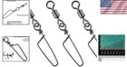 Quick Lock 30 Pack Barrel Swivels - Reliable For Freshwater   Saltwater Fishing