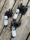 Set Of 2 Photo Studio Light Socket Umbrella Mount Holder E27 45w Cfl Bulbs 120v