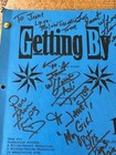 Getting By  Tv Show Script Hand Signed Cast   Crew Photograph
