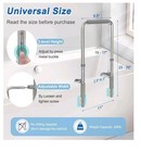 Adjustable Bathtub Grab Bar Safety Rail Elderly Disabled Heavy Duty Steel New