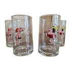 Set Of 6 1981 Arbys B c  Ice Age Collectors Drinking Glasses Comic Strip 