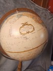 Replogle World Classic 12  Floor And Desktop Globe Wood   Metal Stand 31  Tall