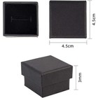20pcs Kraft Cotton Filled Cardboard Paper Jewelry Gift Boxes Ring Box Square