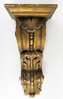Antique Decorative Architectural Gilt Carved Wood Corbel Wall Bracket Shelf