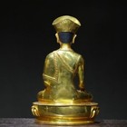 12  Old Tibet Bronze Gold Je Tsongkhapa Lama Guru Master Buddha Statue 230