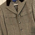 Vintage Ralph Lauren Brown Houndstooth Velvet Collar Preppy Blazer